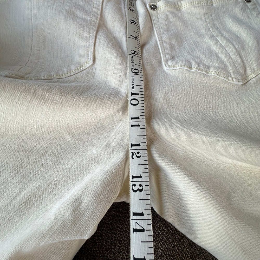 J. Jill Frayed Hem Light Yellow Women’s Pants Size 8 - Picture 10 of 11